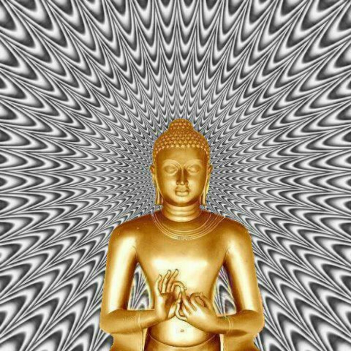 Meditation Buddha sitting in peaceful pose